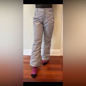 Women’s Columbia Light Gray Snow Pants - Size S